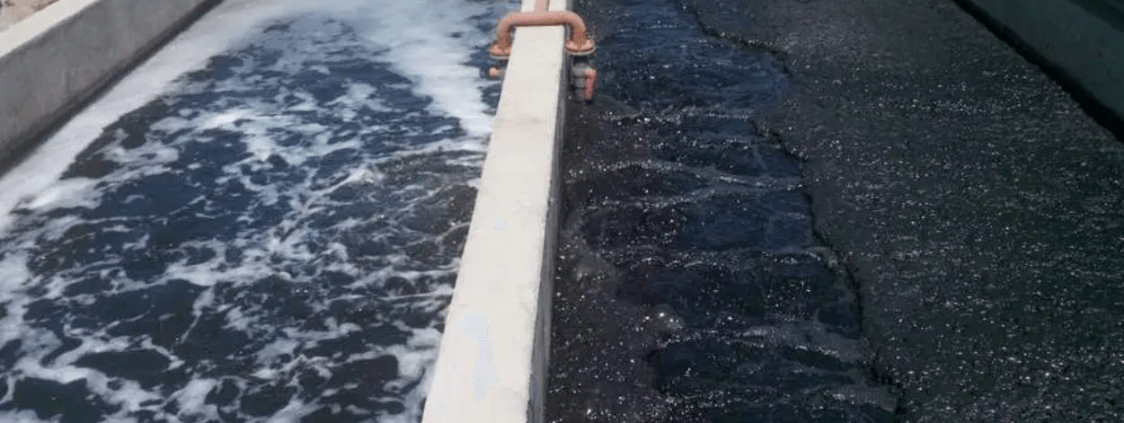 （圖：污水處理起泡場景）